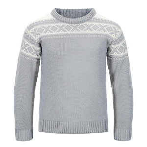 Dale Of Norway Cortina Sweater - Kids' - Light Charcoal Off White - 8