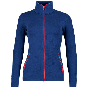 Newland Angelia Full Zip Sweater - Women's - Navy Red - L