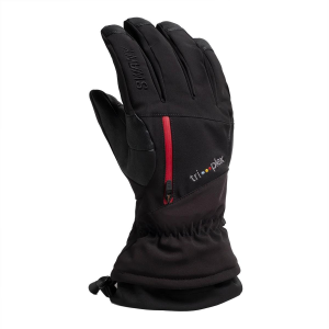 Swany Falcon Glove - Women's - Black with Red Zipper - L