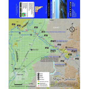 Map the Xperience - South Fork of Snake River (ID) Map - One Color - One Size