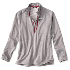 Orvis Horseshoe Hills 1/4 Zip Fleece - Men's - Heather Grey - L