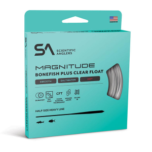 Scientific Anglers Magnitude Smooth Bonefish Plus - 10' Clear Tip Floating Fly Line - Ivory and Clear - WF6F