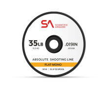 Scientific Anglers Absolute Shooting Line - Flat Mono - Orange - 35lb / 600M