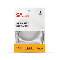 Scientific Anglers Absolute Streamer Leader 4' - 1 Pack - Clear - 20lb