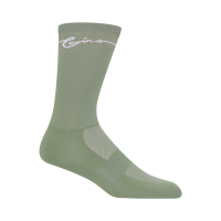 Giro Comp Racer High Rise Sock - Grey and Green - M