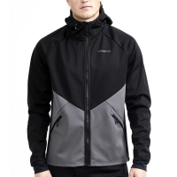 Craft Glide Hood Jacket - Men's - Black and Granite - L
