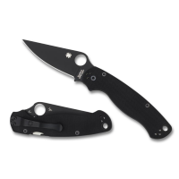 Spyderco Para Military 2 Knife - Black and Black - One Size