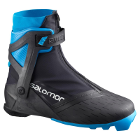 Salomon S/Max Carbon Skate Nocturne Prolink Boot - Black and Blue - 12