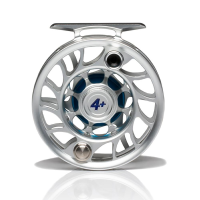 Hatch Iconic Fly Reel - 4 Plus - Clear Blue - Large Arbor