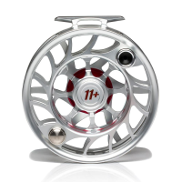 Hatch Iconic Fly Reel - 11 Plus - Clear Red - Mid Arbor