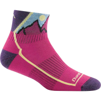 Darn Tough Hiker 1/4 Lightweight Sock - Kids' - Pink - S