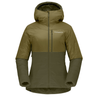 Norrona Falketind Thermo60 Hooded Jacket - Women's - Olive Drab and Olive Night - S