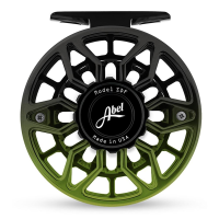 Abel SDF 5/6 Reel - Ported Satin Black Green Fade - 5/6