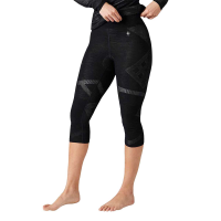 Smartwool Intraknit Merino Base Layer 3/4 Bottom - Women's - Black and White - XL