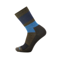 Smartwool Everyday Blocked Stripe Crew Sock - Men's - Military Olive - M