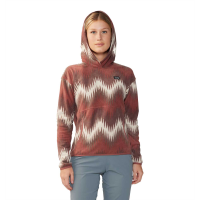 Mountain Hardwear Microchill Pullover Hoody - Women's - Clay Earth Zig Zag Print - L