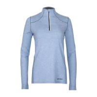 Hot Chillys Clima-Tek Zip-T - Women's - Ashley Blue Heather - XL