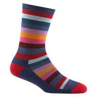 Darn Tough Mystic Stripe Lightweight with Cushion Crew Sock - Women's - Denim - S