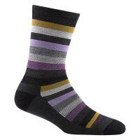 Darn Tough Mystic Stripe Lightweight with Cushion Crew Sock - Women's - Grey - L