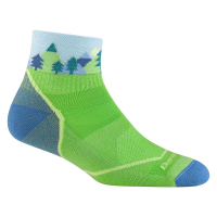 Darn Tough Quest Lightweight with Cushion 1/4 Sock - Kids' - Green - L