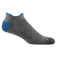 Darn Tough No Show Tab UL Coolmax Run Sock - Men's - Grey - M