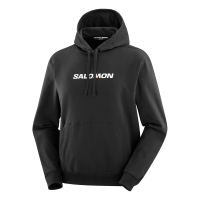 Salomon Logo Performance Hoodie - Men's - Deep Black - S
