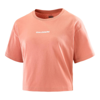 Salomon Logo Twist Short Sleeve T-Shirt - Women's - Light Mahogany - M