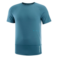 Salomon Cross Run Short Sleeve Tee - Men's - Light Mahogany - M
