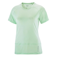 Salomon Cross Run Short Sleeve Tee - Women's - Aqua Foam - S
