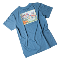 Kavu Post Out T-Shirt - Men's - Steel Blue - XL