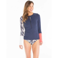 Carve Designs Kona Rashguard - Women's - Black and Taj - L