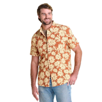 Toad&Co Fletcher Short Sleeve Shirt - Men's - Umber Large Floral Print - XL