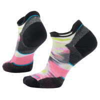 Smartwool Run Targeted Cushion Brushed Print Low Ankle Sock - Women's - Power Pink - M