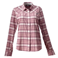 Orvis Pro Stretch Long Sleeve Shirt - Women's - Blue Fog Plaid - S