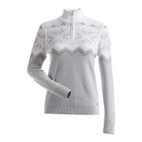NILS Snowflake Sweater - Women's - Silver and White - S