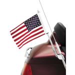 Show Chrome Accessories Antenna Mount Flag Pole With Flag
