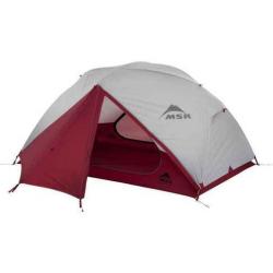 MSR Elixir 2 Person Backpacking Tent with Footprint - Red/White 7in D x 20in L