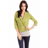 Potter's Pot Light Blazer With Shoulder Flap In Olive; Small Green