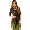 Timing Light Wrap With Waist Tie In Brown; Large Size L
