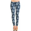 Free Culture Fleur De Lis Print Jeans In Blue; 11