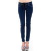 Just Usa Laced Up Skinny Strech Jeans In Denim Blue; 9