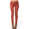 Just Usa Safari Spotted Jeans In Redwood Red; 7