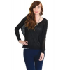Cecico Cecieco Collection Knitted Loose Sweater In Black; Small Size S