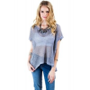 Cecico Loose Stitched Sleeveless Sweater In Grey; Large Size L