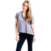 Double Zero Loose Top With Glitter; Medium Silver Size M