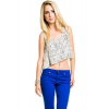 Miss Kelly 1999 Hi Low Lace Crop Top In Ivory; Small Size S