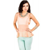 Nikki D Sheer Sparkling Peplum Tank In Peach; Small Size S