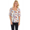 Romeo & Juliet Couture Loose Half Sleeve Blouse In Multicolour; Medium