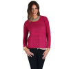 Sweet Claire Loose Knit Sweater In Magenta; Small Pink Size S