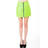 Uniq Faux Leather Pencil Skirt In Neon Green; Small Size S